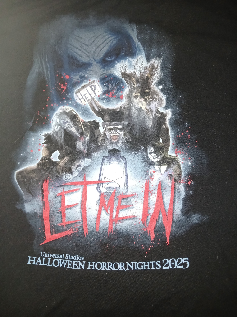 Universal Studios Halloween Horror Nights 2025 "Let Me IN" Wyay WWE SHIRT.